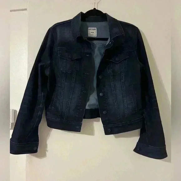 Dark blue jean jacket with stretch size M (C121) - Picture 1 of 7